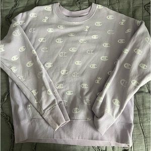 Champion Reverse Weave lavender crewneck